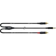 Cordial CFY 3 WCC Cavo Y Stereo, Mini Jack TRS/2x RCA Maschio REAN 3 m