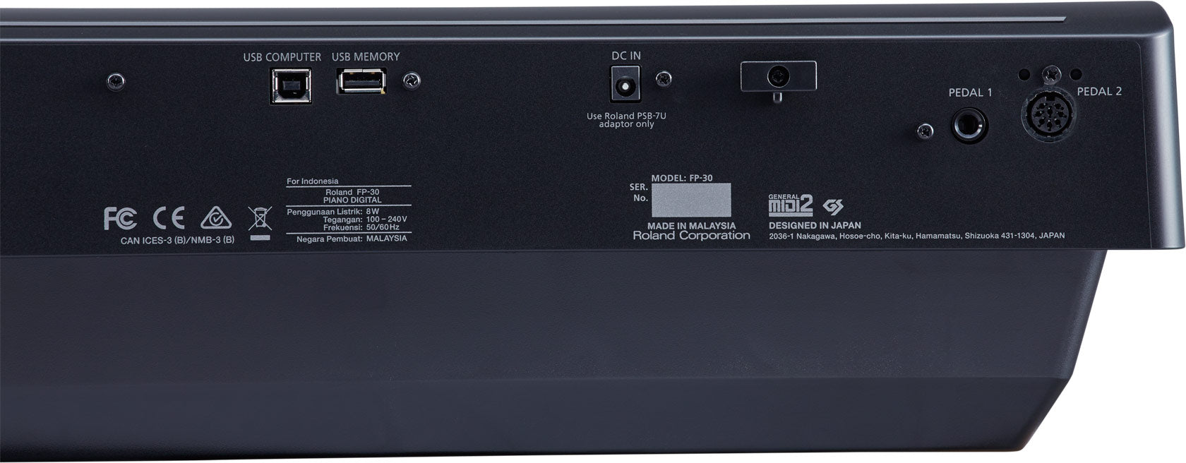 Roland FP-30X Black Pianoforte Digitale 88 Tasti Pesati