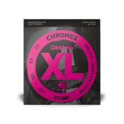 D'Addario ECB81 Chromes Bass, Light, 45-100, Long Scale