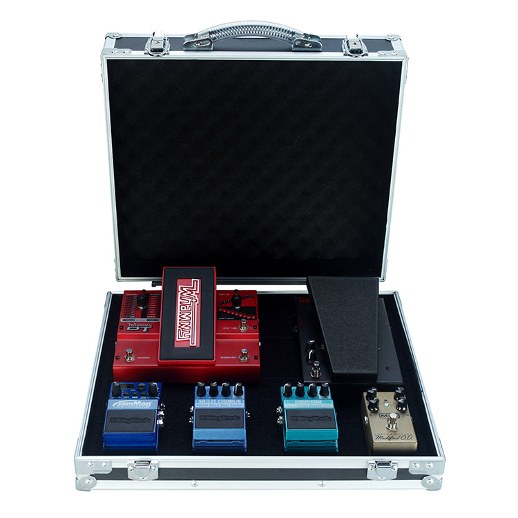 Rockcase RC 23000 B Flight Case Portapedali effetto con coperchio rimovibile