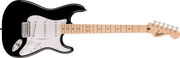 Fender Squier Sonic Stratocaster, Maple Fingerboard, White Pickguard, Black
