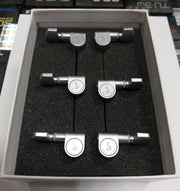 Schaller M6 Pin Satin Chrome 3L+3R Set meccaniche per chitarra