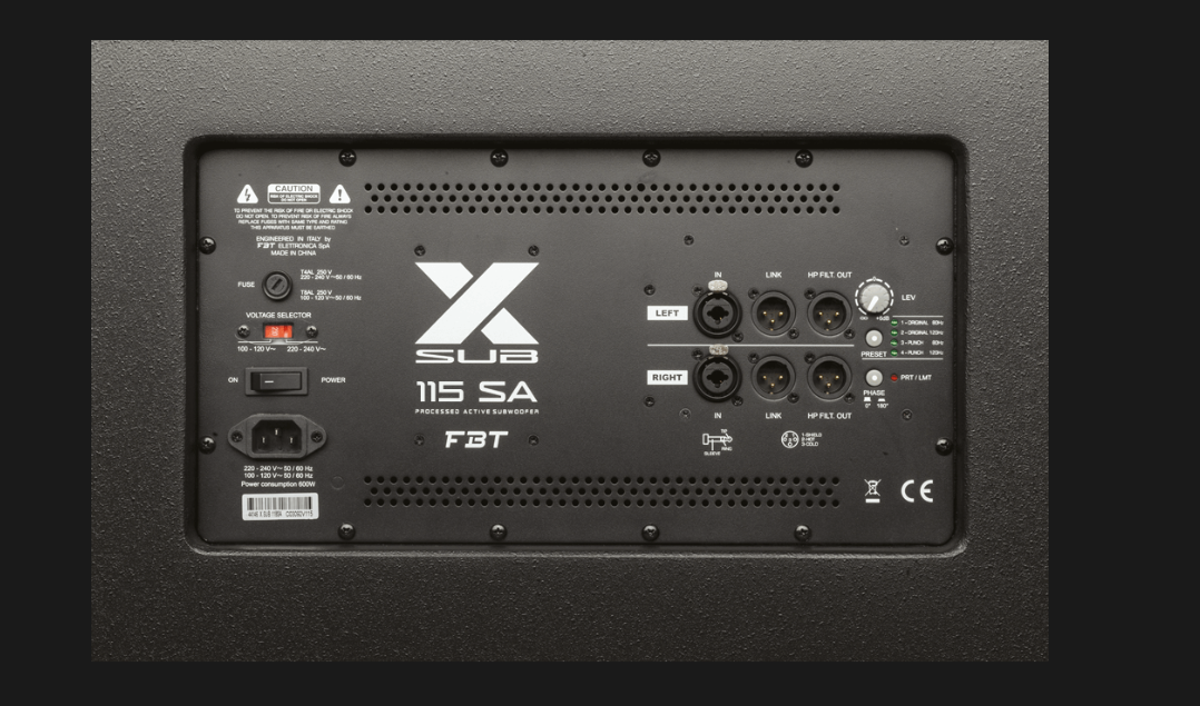 FBT X-SUB 115SA Subwoofer attivo 1200W