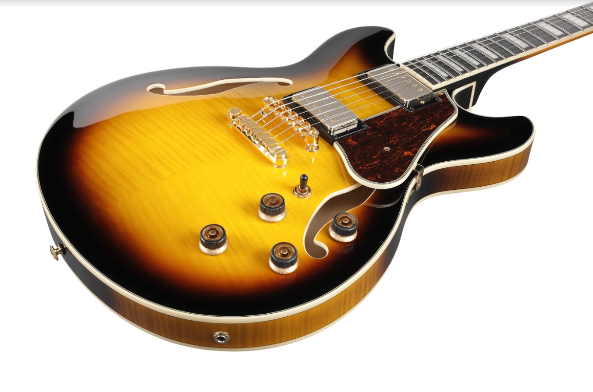 Ibanez AS93FMAYS Antique Yellow Sunburst