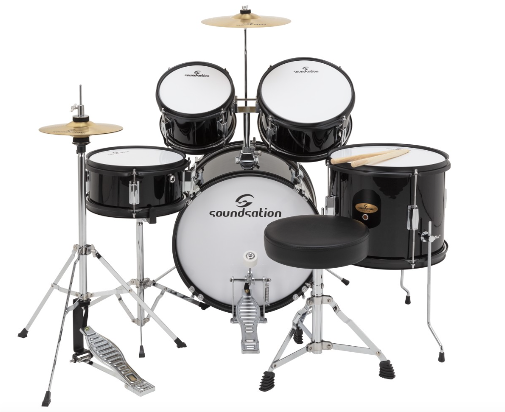 SOUNDSATION JDK100-BK Drum Set 5 pcs junior black
