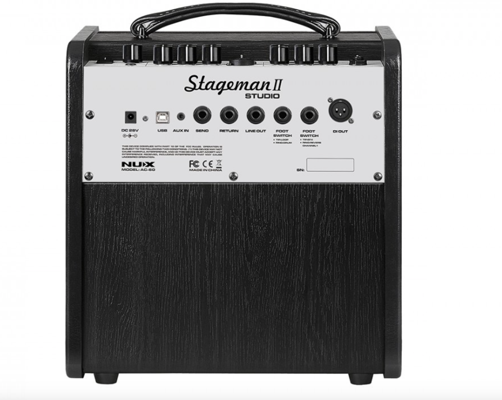 NUX AC-60 Stageman II Studio con Drum&Loop (60W RMS) per chitarra acustica