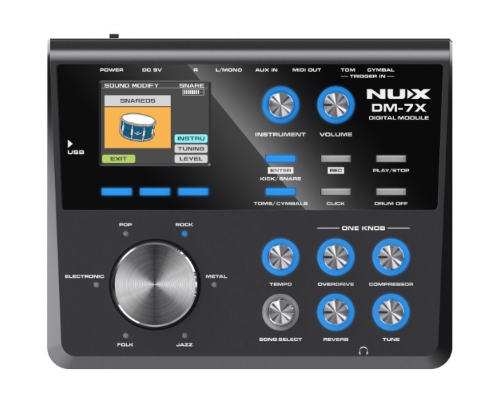 NUX DM-7X Batteria elettronica con pelli mesh