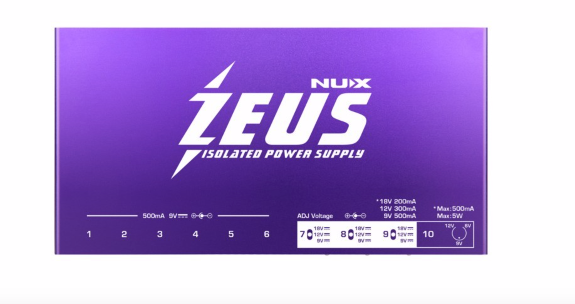 NUX NIP-Z10 Alimentatore multiplo professionale (10 uscite)