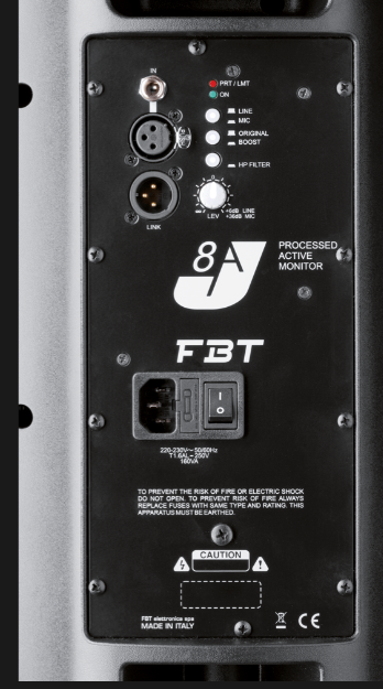 FBT J8A Diffusore Amplificato 200W+50W RMS