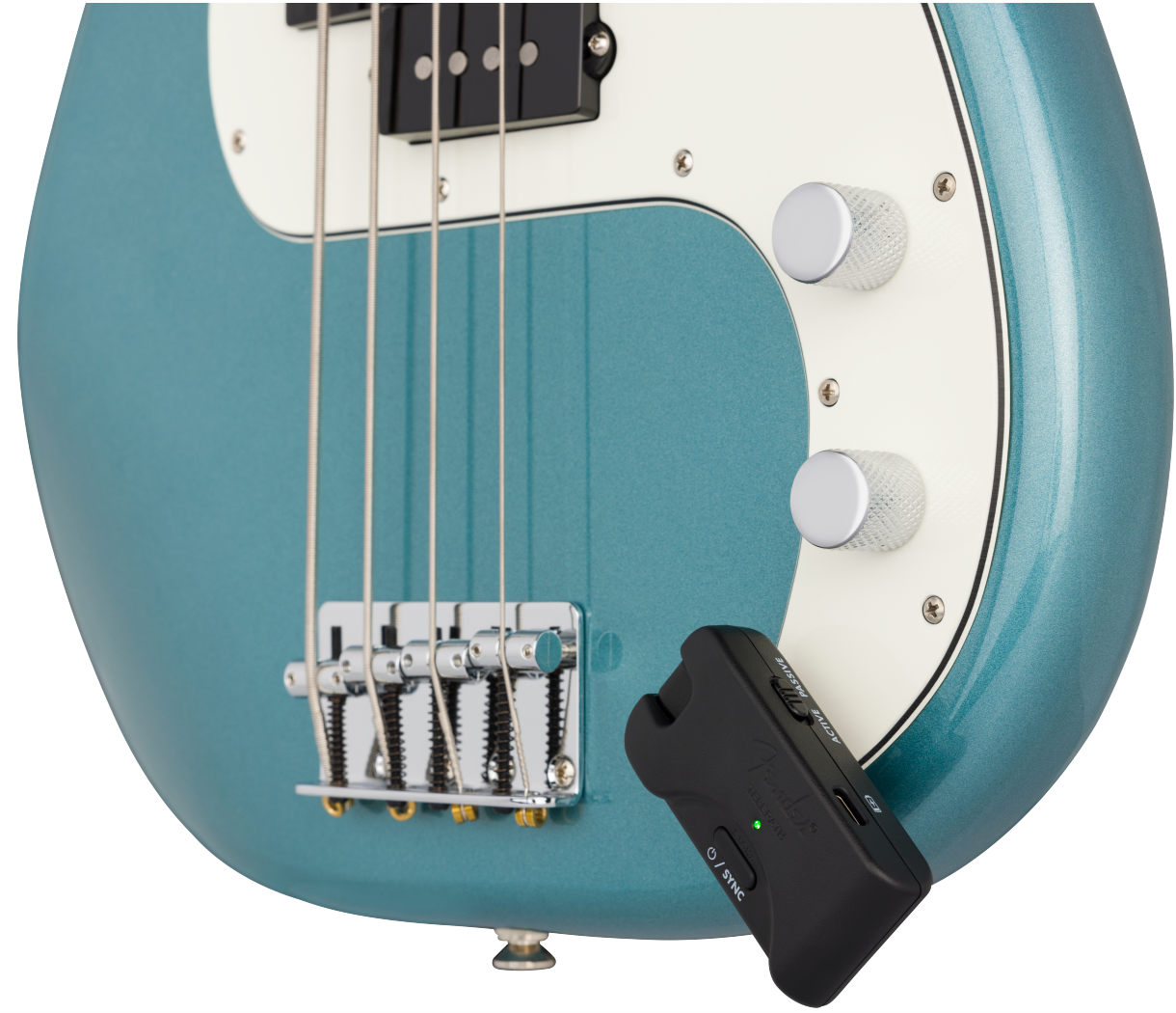 Fender Telepath Wireless System, Mystic Ice Blue and Black