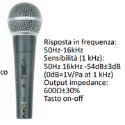 SX STV108 Microfono dinamico (moving coil) unidirezionale