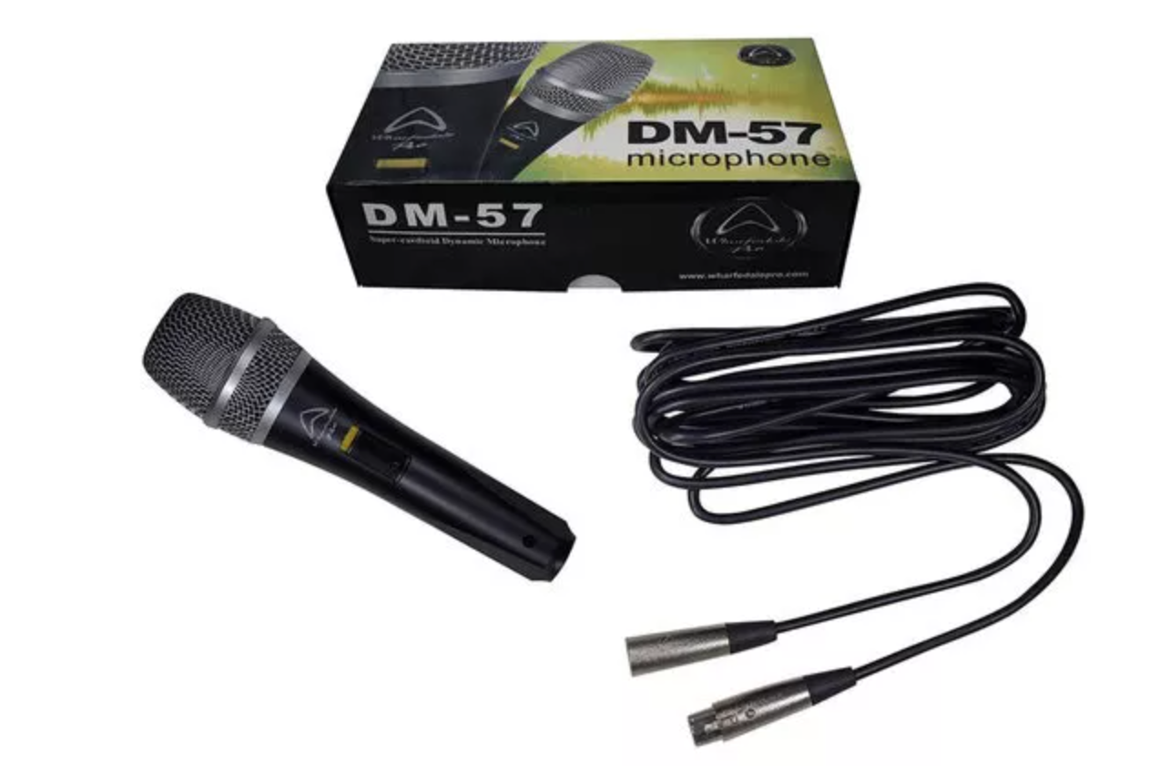 WHARFEDALE DM57 Microfono dinamico super cardioide con cavo XLR-XLR