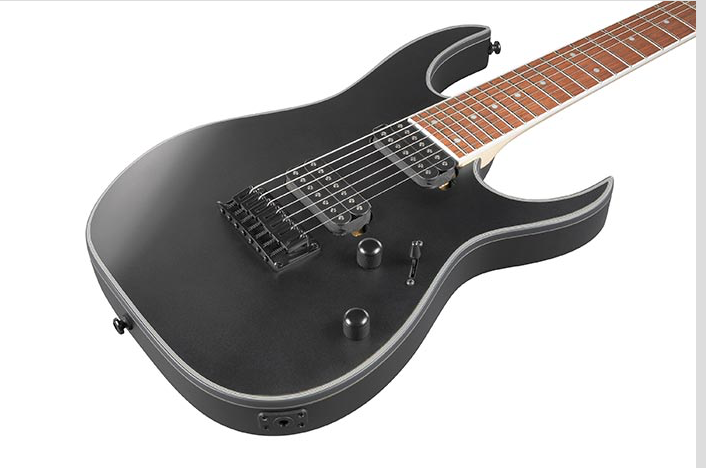 IBANEZ RG7421EX Black Flat 7 Corde