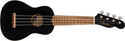 Fender Venice Soprano Uke, Walnut Fingerboard, Black