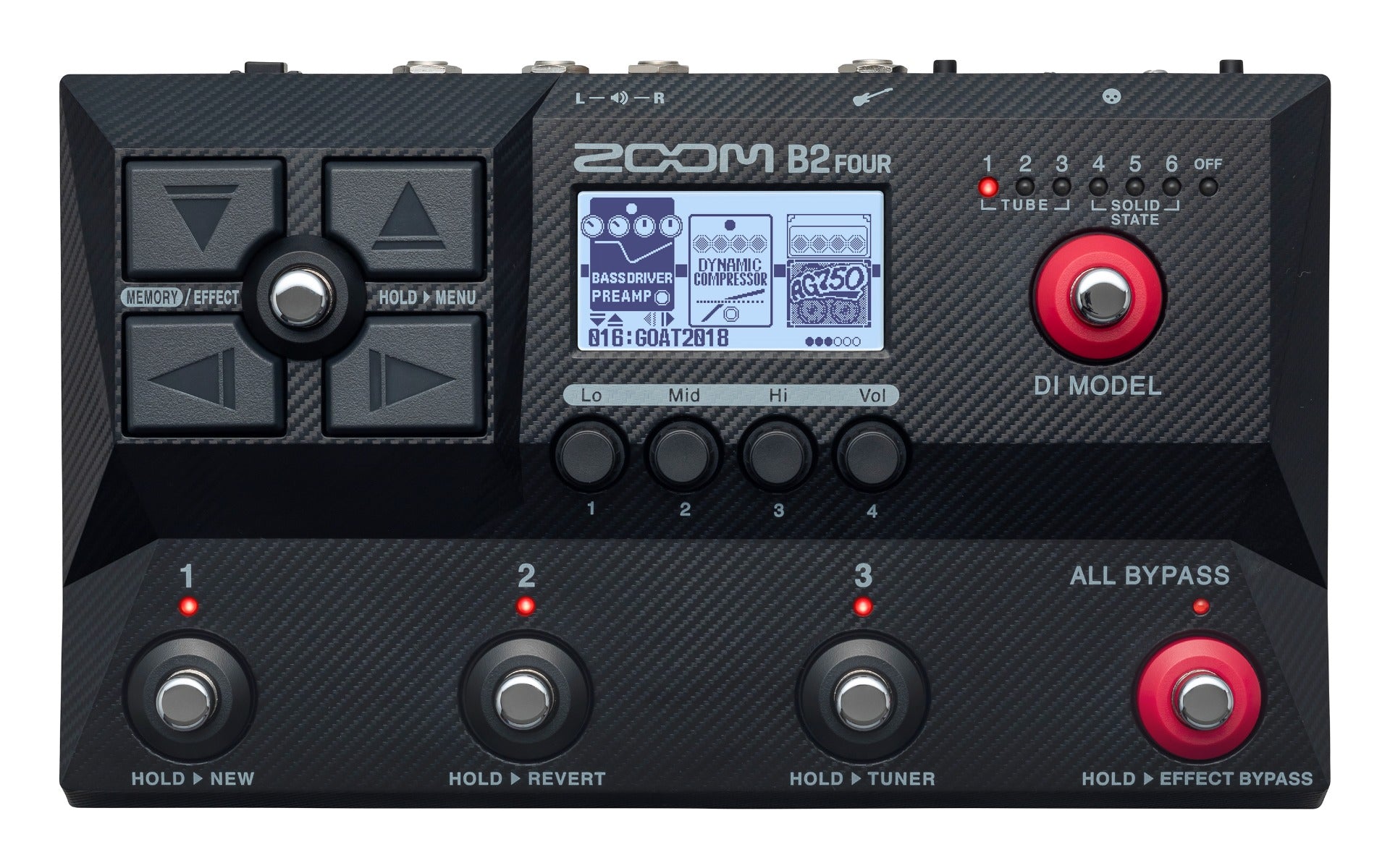 ZOOM B2 Four - Pedaliera Multieffetto Per Basso