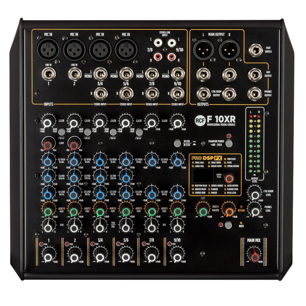 RCF F10XR Mixer 10 canali con effetti