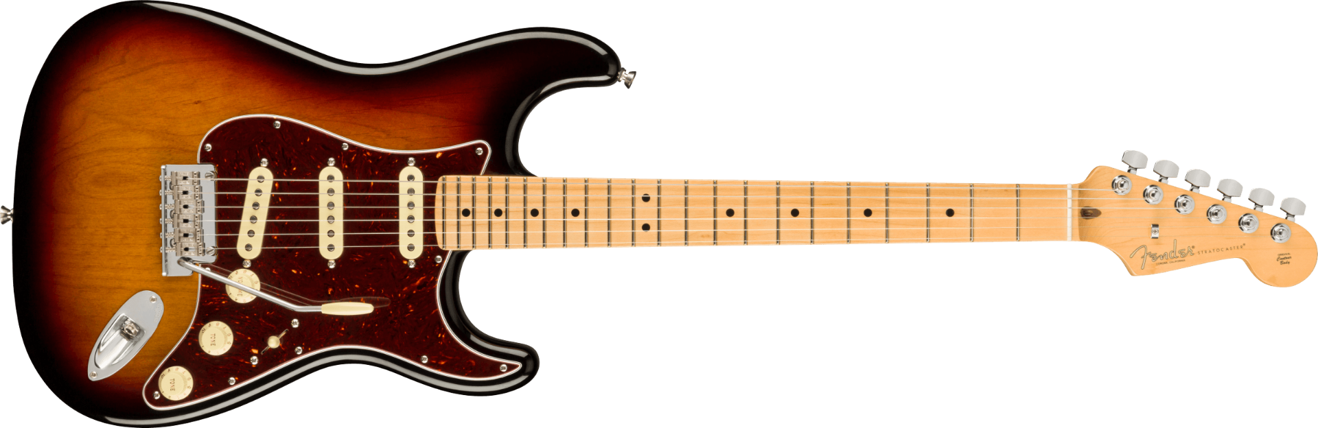 Fender American Professional II Stratocaster®, Maple Fingerboard, 3-Color Sunburst