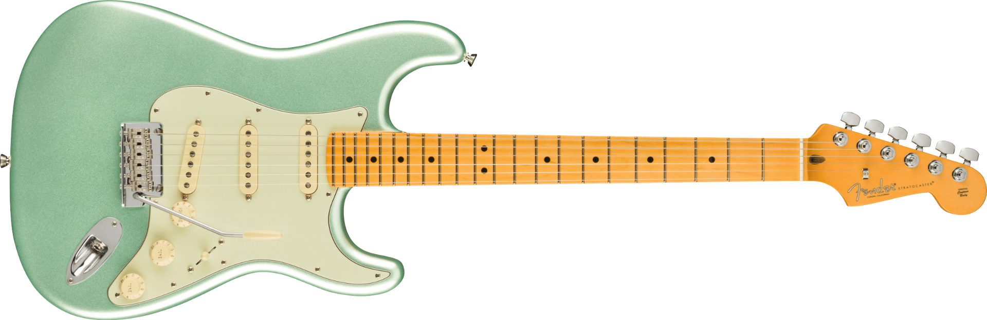 Fender American Professional II Stratocaster, Maple Fingerboard, Mystic Surf Green