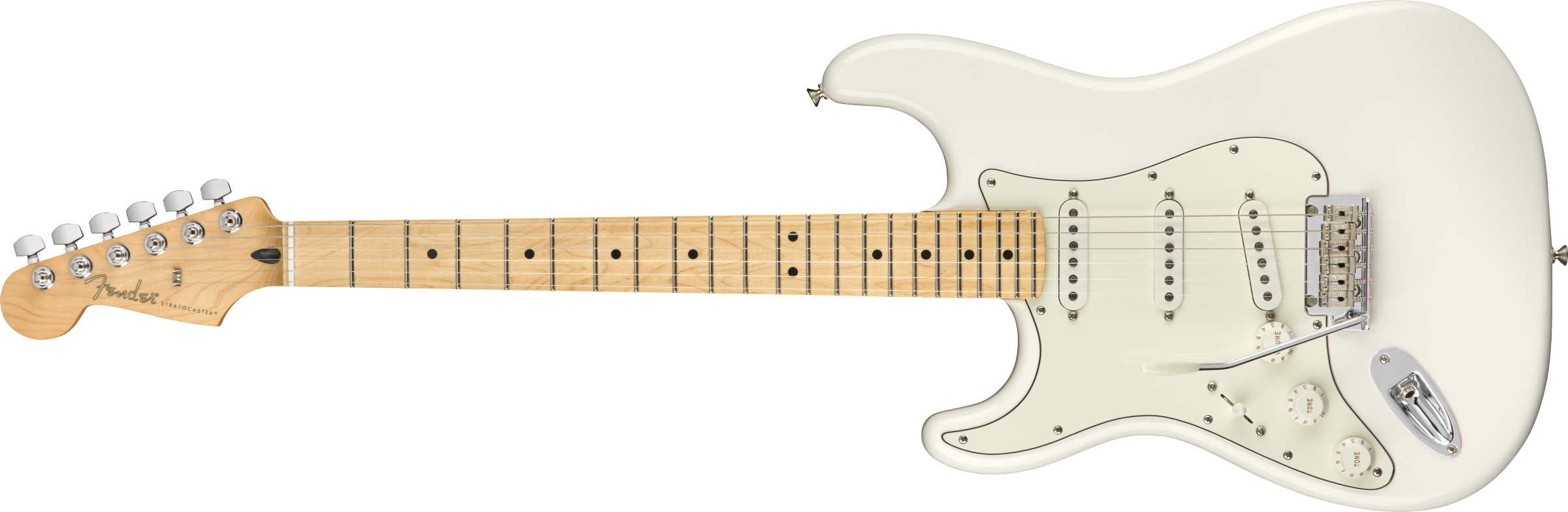 Fender Player Stratocaster Left-Handed Chitarra Elettrica Mancina Polar White