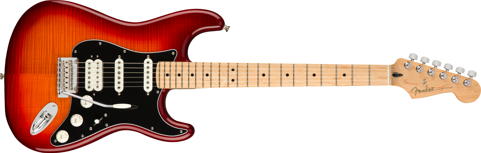 Fender Player Stratocaster HSS Plus Top, Maple Fingerboard, Aged Cherry Burst