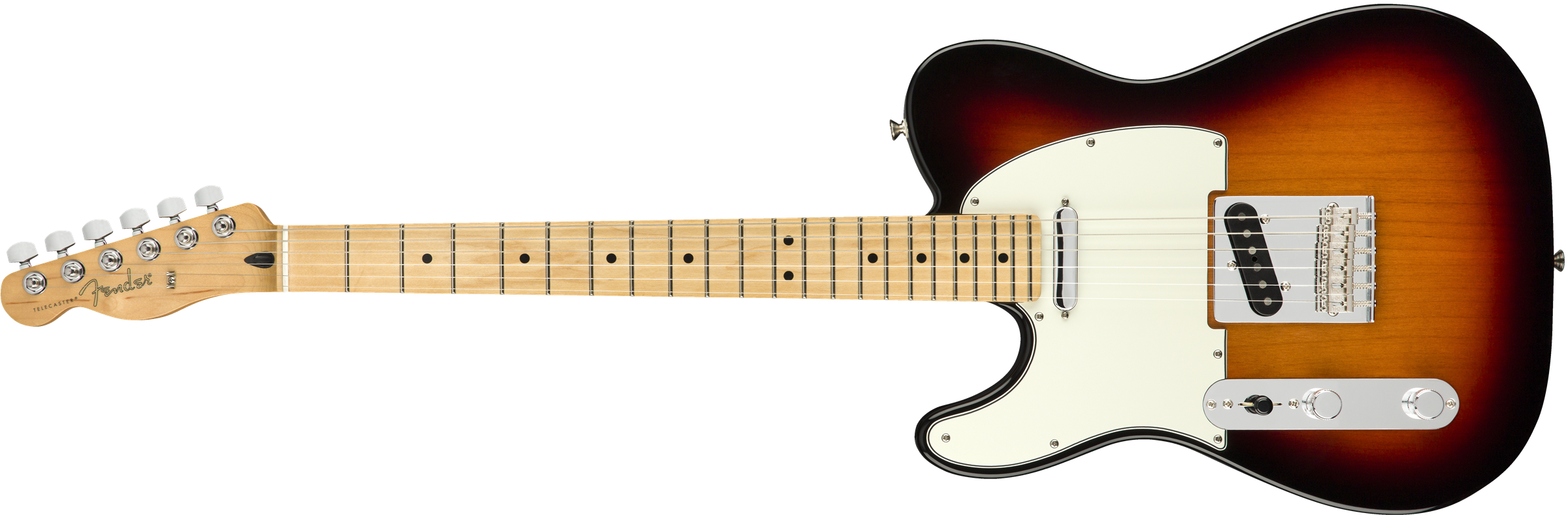 Fender Player Telecaster® Left-Handed, Maple Fingerboard, 3-Color Sunburst  (Mancina)