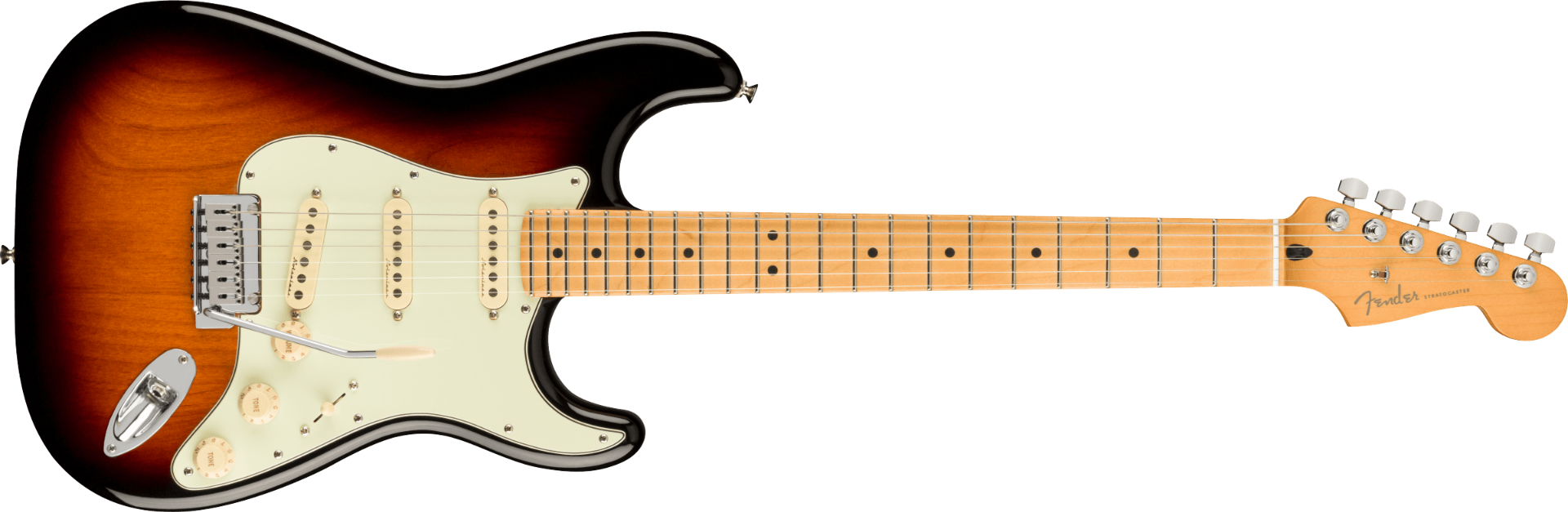 Fender Player Plus Stratocaster, Maple Fingerboard, 3-Color Sunburst