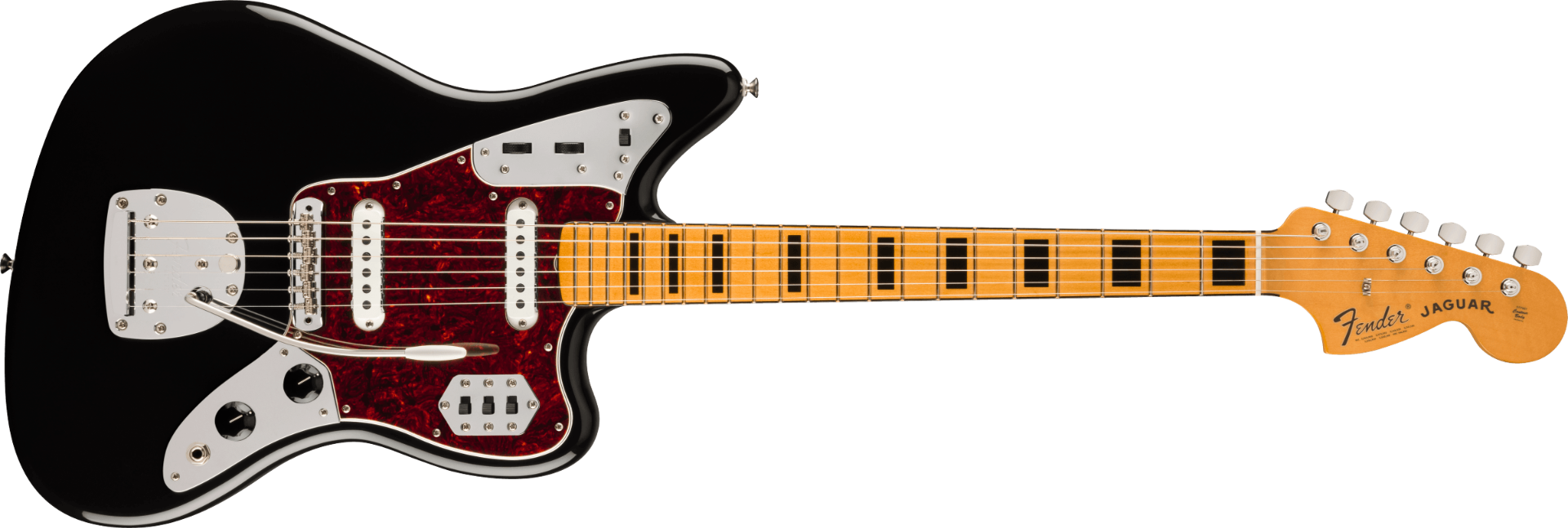 Fender Vintera II '70s Jaguar®, Maple Fingerboard, Black