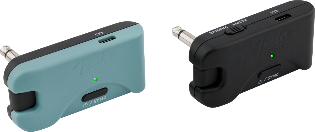 Fender Telepath Wireless System, Mystic Ice Blue and Black