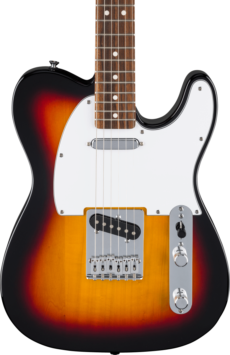 Fender Standard Telecaster, Laurel Fingerboard, White Pickguard, 3-Color Sunburst