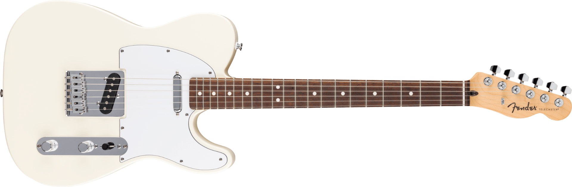 Fender Standard Telecaster, Laurel Fingerboard, White Pickguard, Olympic White