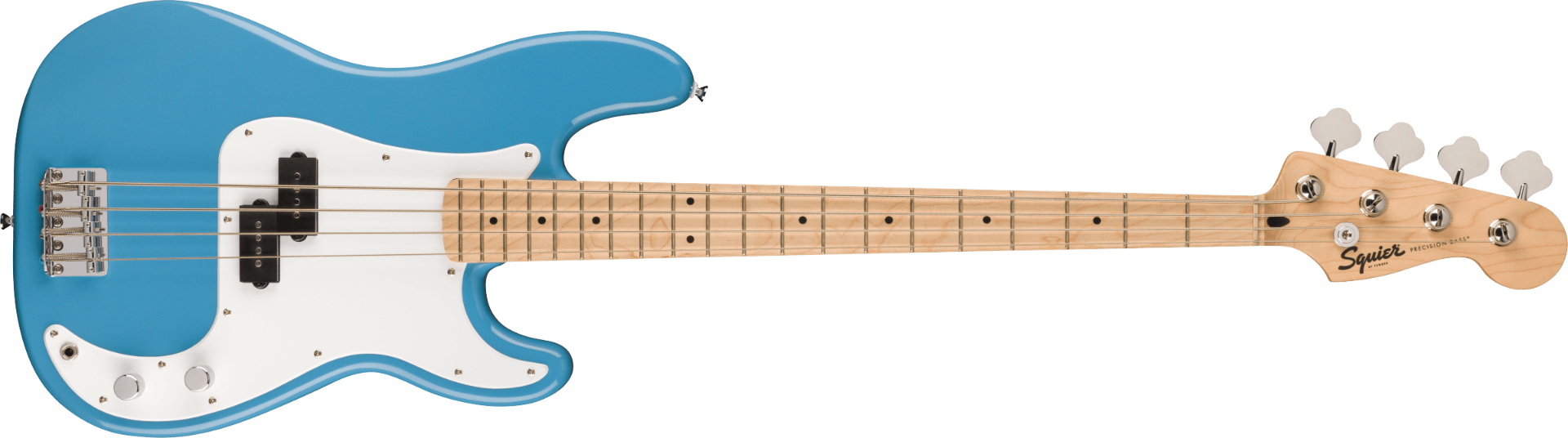 Fender Squier Sonic Precision Bass, Maple Fingerboard, White Pickguard, California Blue
