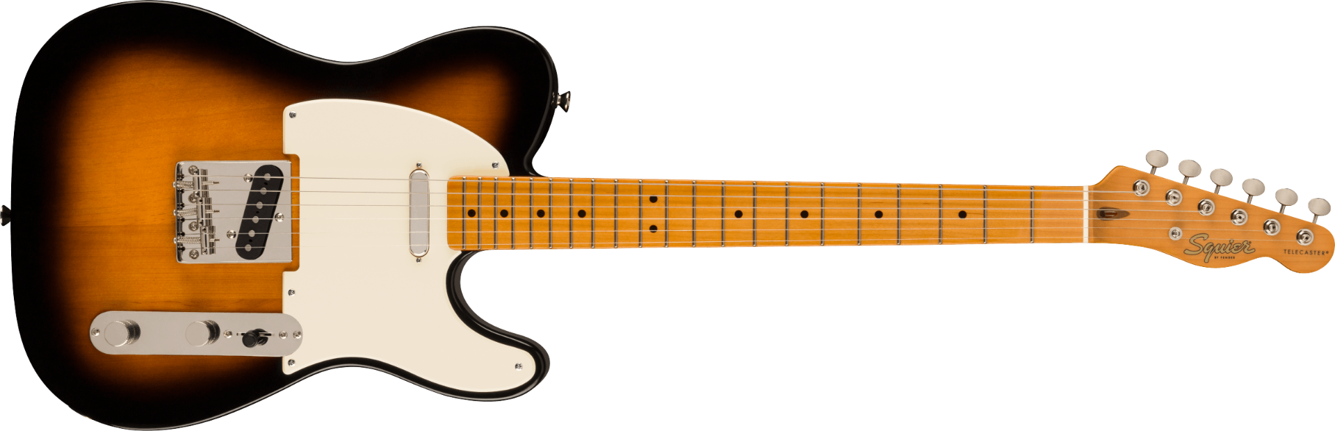 Fender Squier FSR Classic Vibe '50s Telecaster®, Maple Fingerboard, Parchment Pickguard, 2-Color Sunburst
