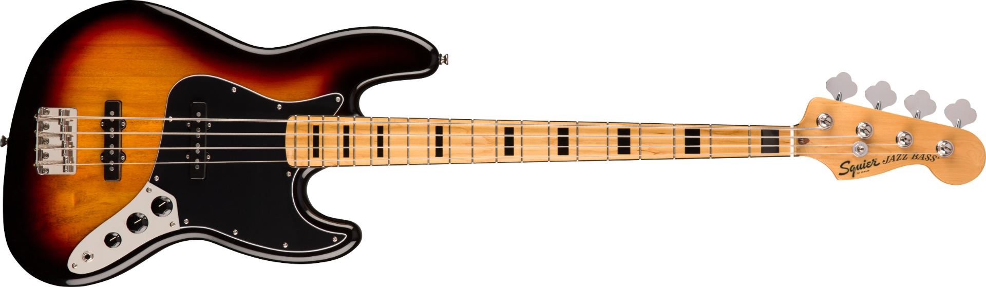 Fender Squier Classic Vibe 70s Jazz Bass, Maple Fingerboard, 3-Color Sunburst