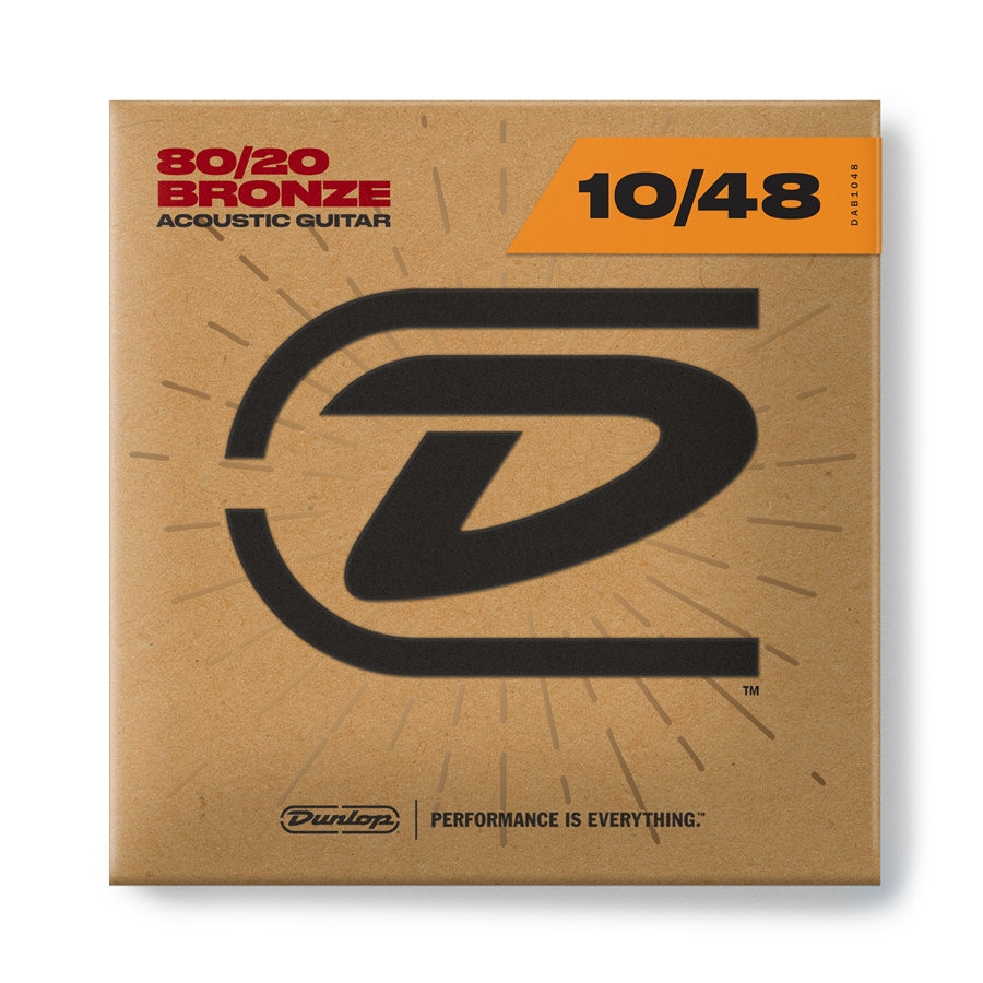 DUNLOP - DAB1048 ACOUSTIC 80/20 BRONZE, EXTRA LIGHT SET/6