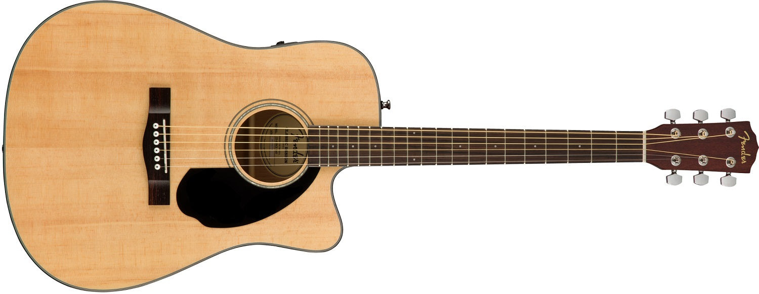 Fender CD-60SCE Dreadnought, Walnut Fingerboard, Natural