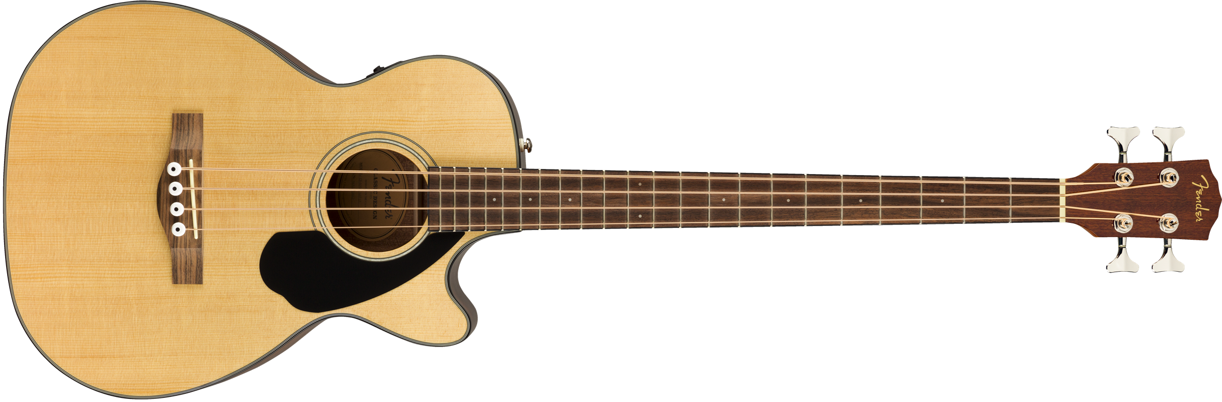 Fender CB-60SCE Bass, Laurel Fingerboard, Natural