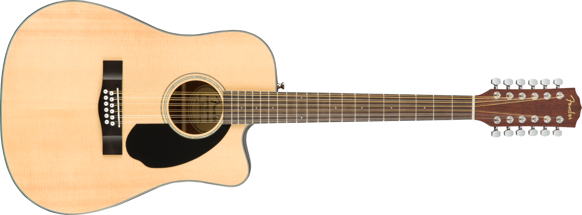 Fender CD-60SCE Dreadnought 12-corde, Walnut Fingerboard, Natural