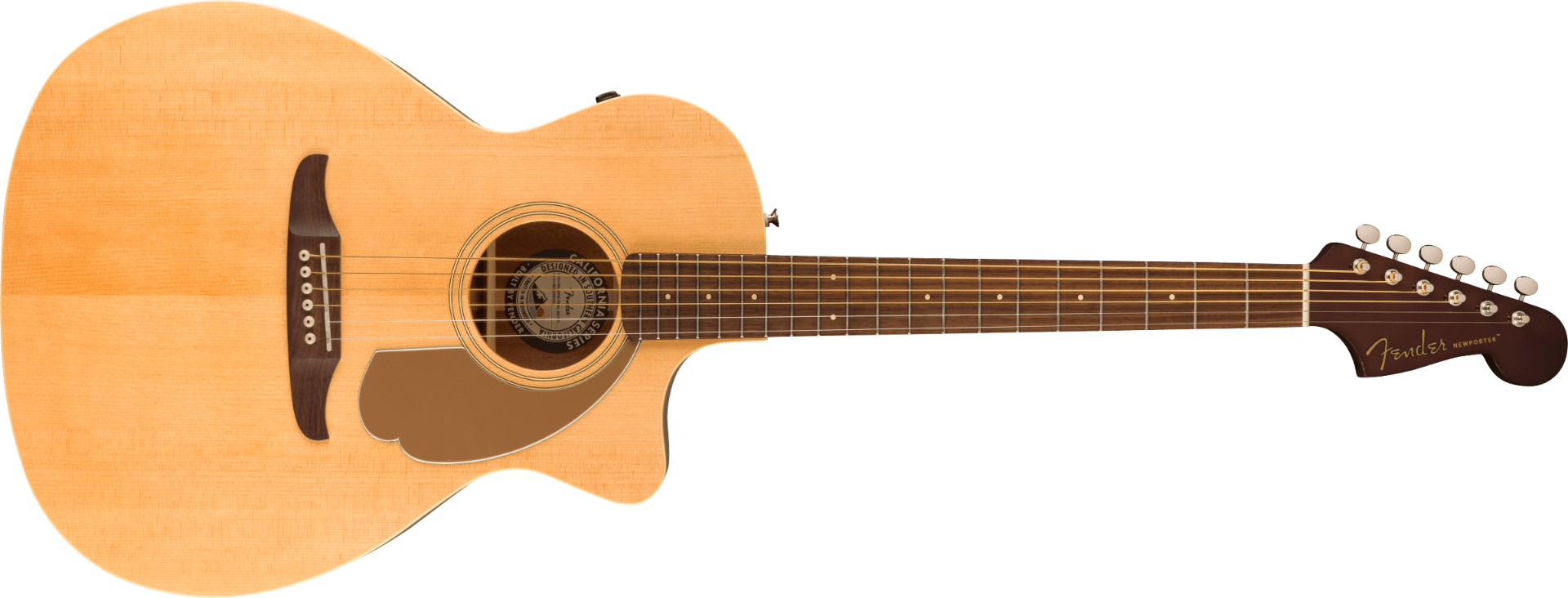 Fender Newporter Player, Walnut Fingerboard, Gold Pickguard, Natural