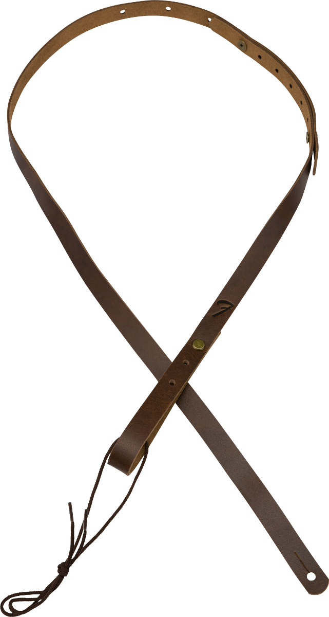 Fender Paramount Mandolin Leather Strap, Brown Tracolla per Mandolino