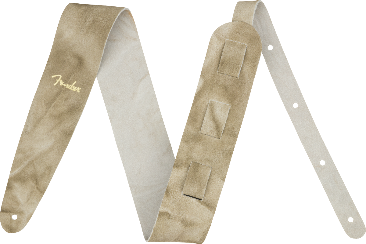 Fender Tie Dye Leather Strap, Natural