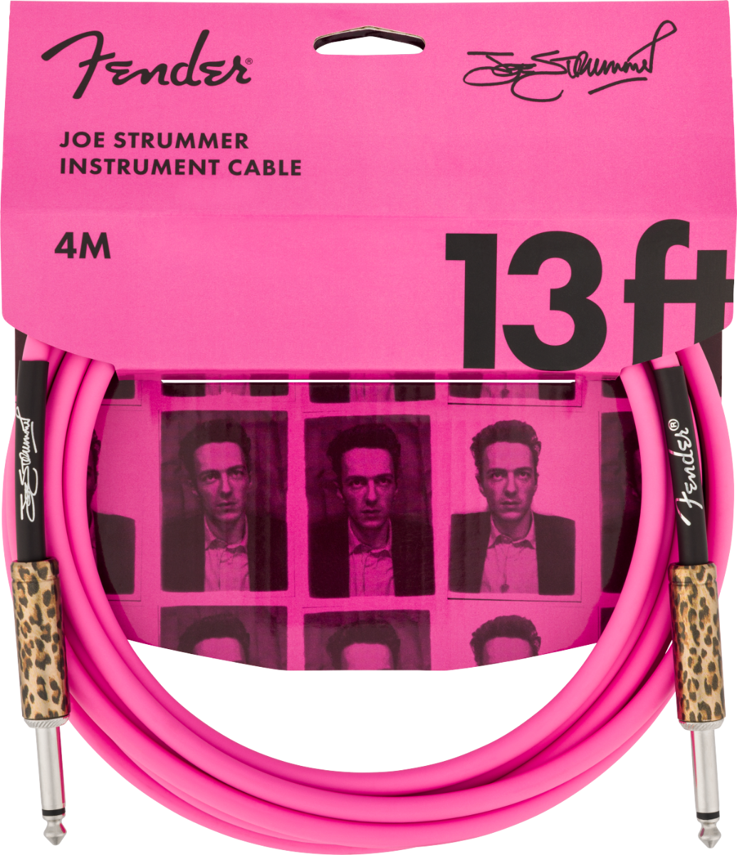 Fender  Joe Strummer 13' Instrument Cable, Pink Leopard 4 metri