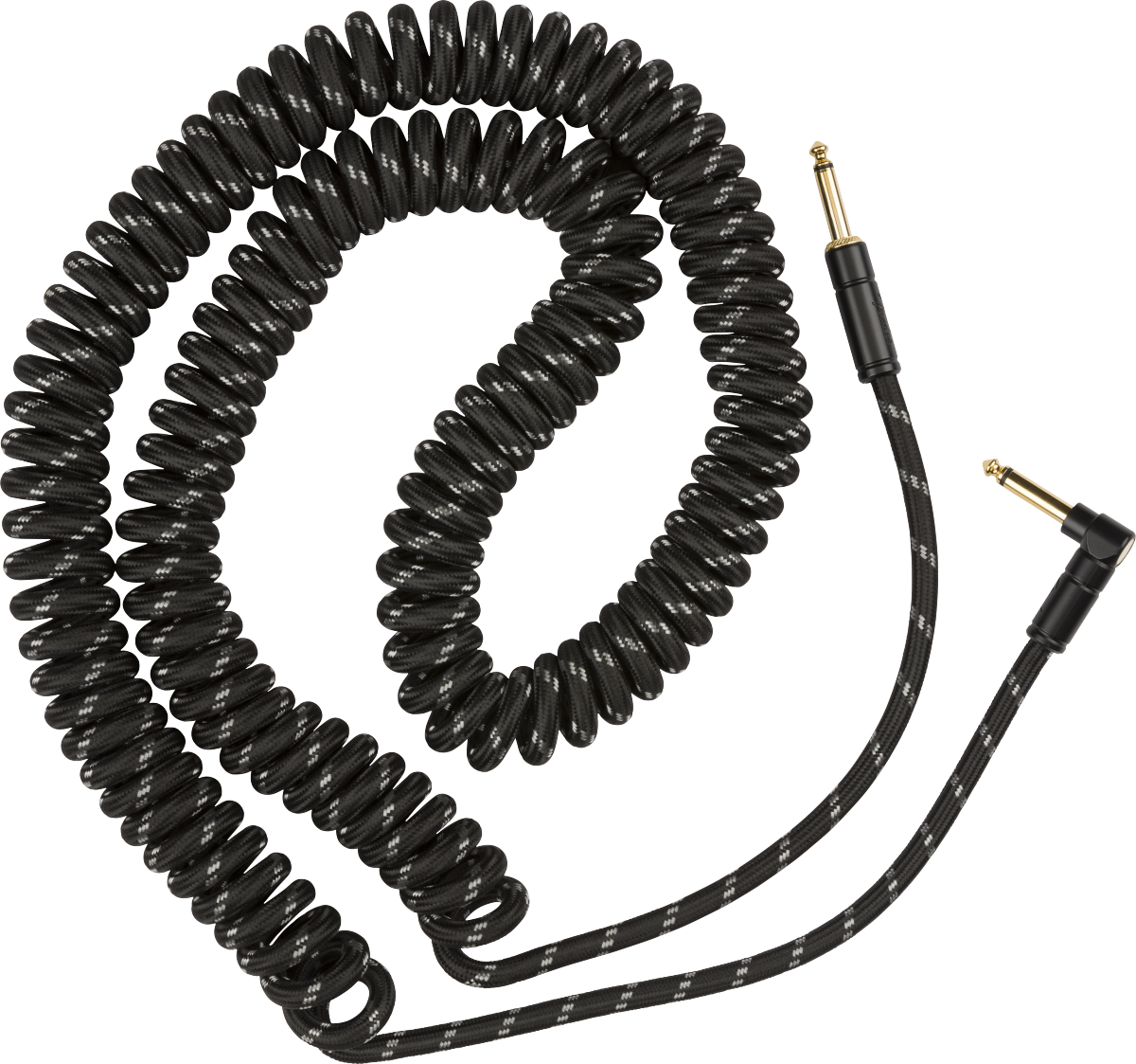 Fender Deluxe Coil Cable, 30', Black Tweed mt 9 Cavo per Chitarra