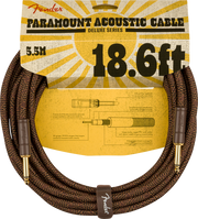 Fender Paramount 18.6' Acoustic Instrument Cable, Brown 5,5 Metri