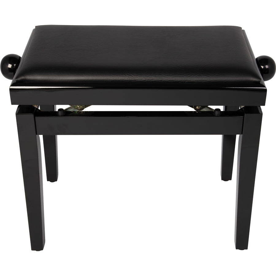 QUIK LOK PB100BK L panca per piano nera con seduta in sky nero - Finitura in nero lucido