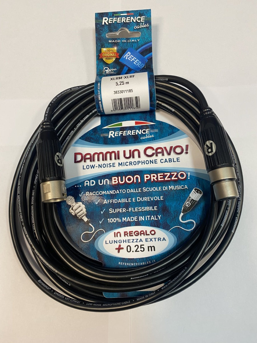 Reference "Dammi Un Cavo" BK-XLRM-XLRF Metri 5,25