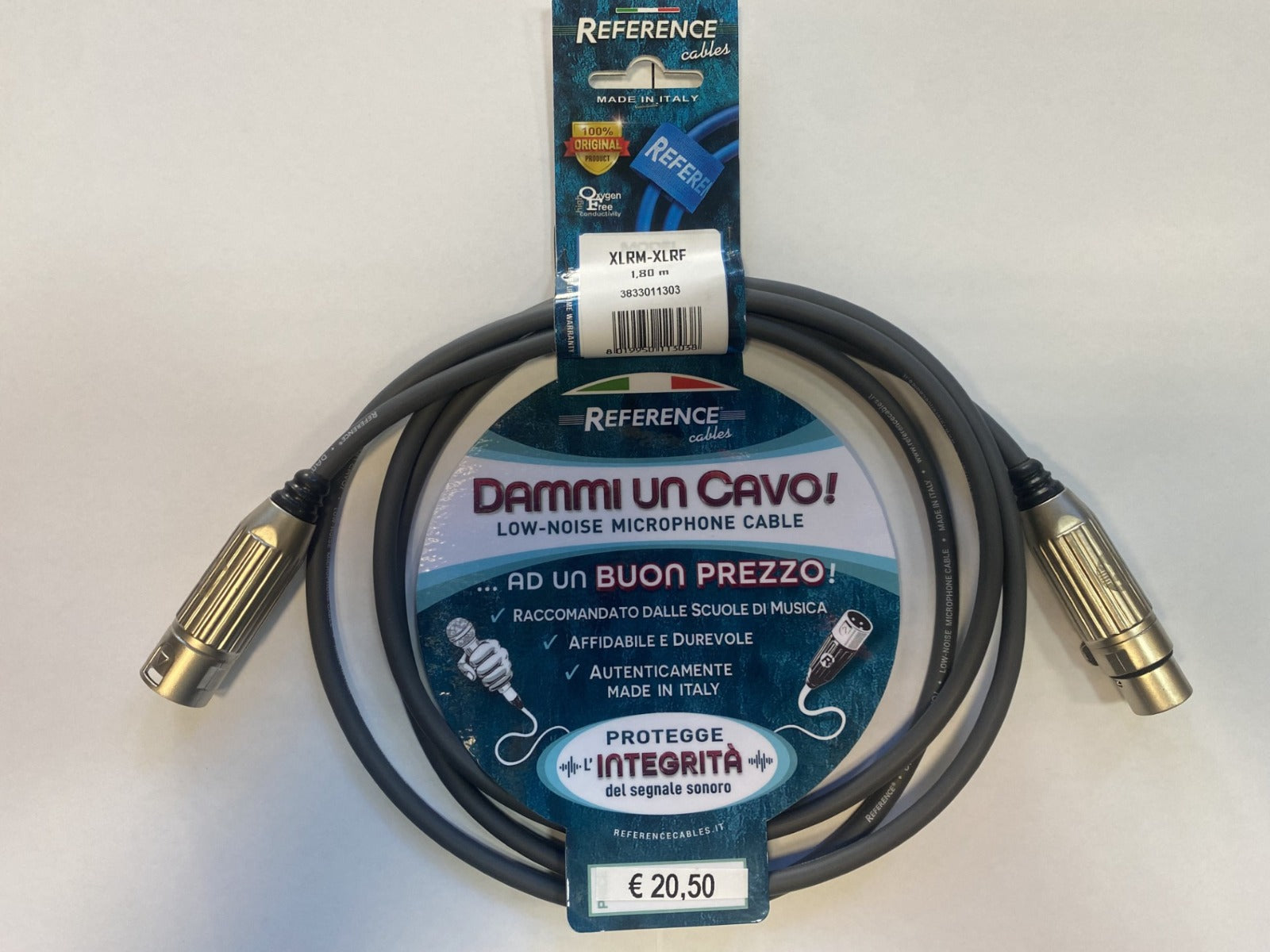 Reference "Dammi un Cavo" professionale GR XLRM/XLRF 1,80