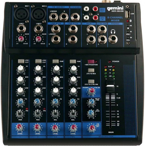 GEMINI GEM 08 USB Mixer