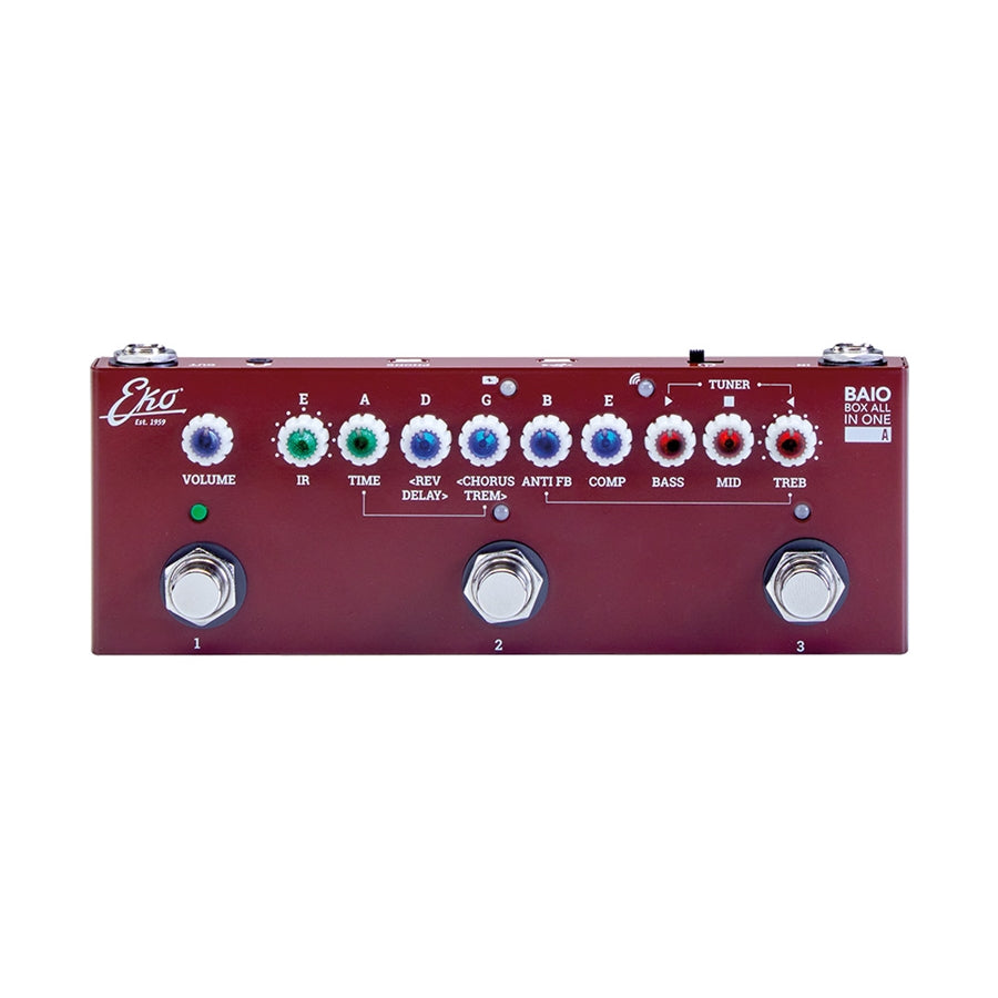 EKO BAIO A Pedale Multieffetto con IR integrati per chitarra acustica