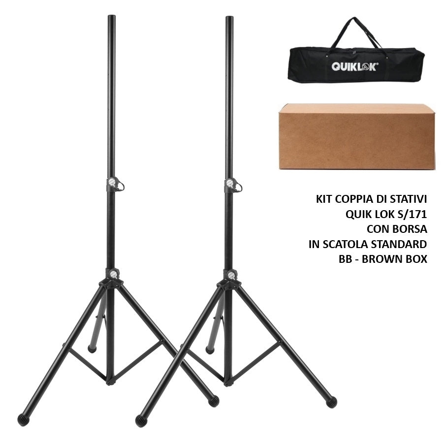 QUIK LOK  S/171 PAK-BB Coppia di stativi con borsa