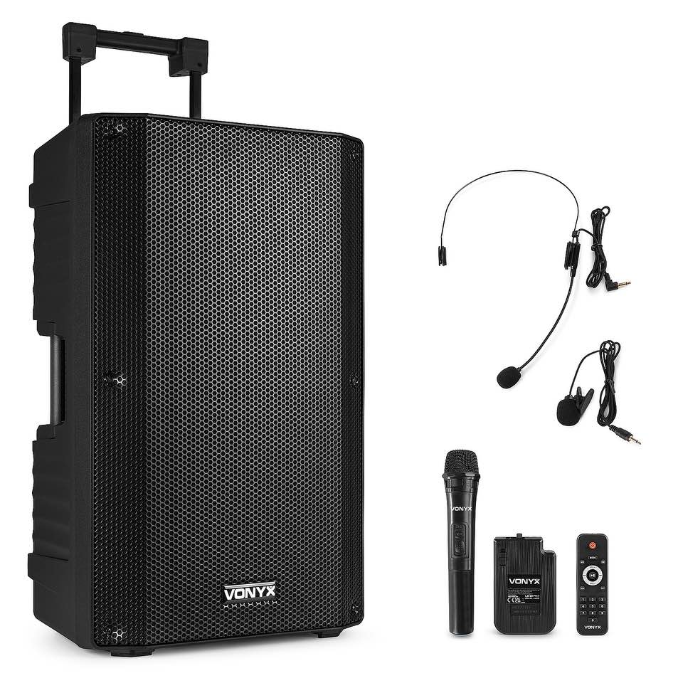 Vonyx VSA700-BP Port.System 15″HH+BP UHF